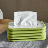 Maxbell Creative Facial Tissue Box Holder Cover Folding Dispenser for Car Green