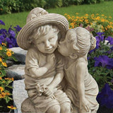Maxbell Garden Statue Decoration Boys and Girls Sculptures Crafts Ornament 15x10x4cm
