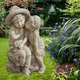 Maxbell Garden Statue Decoration Boys and Girls Sculptures Crafts Ornament 15x10x4cm