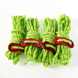 Maxbell 4Pc 6.65ft Trip Reflective Nylon Cord Tent Guy line Rope for Outdoor Green