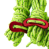 Maxbell 4Pc 6.65ft Trip Reflective Nylon Cord Tent Guy line Rope for Outdoor Green