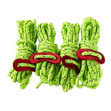 Maxbell 4Pc 6.65ft Trip Reflective Nylon Cord Tent Guy line Rope for Outdoor Green
