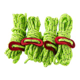 Maxbell 4Pc 6.65ft Trip Reflective Nylon Cord Tent Guy line Rope for Outdoor Green