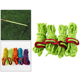 Maxbell 4Pc 6.65ft Trip Reflective Nylon Cord Tent Guy line Rope for Outdoor Green