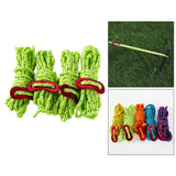 Maxbell 4Pc 6.65ft Trip Reflective Nylon Cord Tent Guy line Rope for Outdoor Green