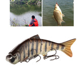 Maxbell 4" Multi Jointed Fishing Lures Wobblers Swimbait Hard Bait Crankbait C