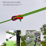 Maxbell 4x Reflective Guyline Camping Tent Rope Cord Guide Sailing Lanyard Red