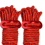 Maxbell 4x Reflective Guyline Camping Tent Rope Cord Guide Sailing Lanyard Red