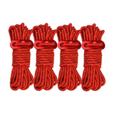 Maxbell 4x Reflective Guyline Camping Tent Rope Cord Guide Sailing Lanyard Red
