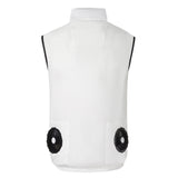 Cooling Clothing Men Women Fan Cold Vest Comfortable for Outdoor White M