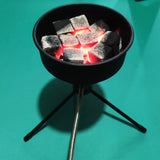 Maxbell Camping Gas Stove Picnic BBQ Charcoal Shisha Coal Burner for Flat Canister