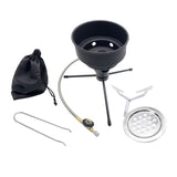 Maxbell Camping Gas Stove Picnic BBQ Charcoal Shisha Coal Burner for Flat Canister