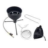 Maxbell Camping Gas Stove Picnic BBQ Charcoal Shisha Coal Burner for Flat Canister