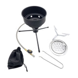 Maxbell Camping Gas Stove Picnic BBQ Charcoal Shisha Coal Burner for Flat Canister