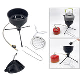 Maxbell Camping Gas Stove Picnic BBQ Charcoal Shisha Coal Burner for Flat Canister