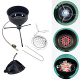 Maxbell Camping Gas Stove Picnic BBQ Charcoal Shisha Coal Burner for Flat Canister