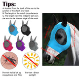 Maxbell Horse Fly Mask Protective Net Hood Horses Mask with Ears Cover Blue