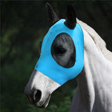 Maxbell Horse Fly Mask Protective Net Hood Horses Mask with Ears Cover Blue