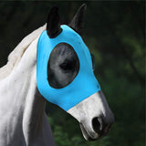 Maxbell Horse Fly Mask Protective Net Hood Horses Mask with Ears Cover Blue