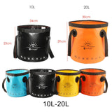 Maxbell Collapsible Bucket Foldable Water Container Portable for Camping 20L Blue