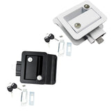Maxbell Entry Door Lock Latch with Keys Deadbolt Camper Travel Trailer Cargo Black