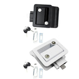 Maxbell Entry Door Lock Latch with Keys Deadbolt Camper Travel Trailer Cargo Black