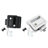 Maxbell Entry Door Lock Latch with Keys Deadbolt Camper Travel Trailer Cargo Black