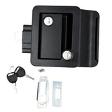 Maxbell Entry Door Lock Latch with Keys Deadbolt Camper Travel Trailer Cargo Black