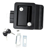 Maxbell Entry Door Lock Latch with Keys Deadbolt Camper Travel Trailer Cargo Black