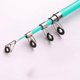 Maxbell Outdoor Telescopic Fishing Rods Mini Fishing Pole Portable Green 1.3m A