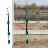 Maxbell Outdoor Telescopic Fishing Rods Mini Fishing Pole Portable Green 1.3m A