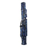 Maxbell Fishing Rod Bag Carrier Pole Storage Case Tackle Reel 2 Layers 130cm  Blue