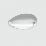 Maxbell 20x Metal Spinner Blades Smooth Finish Fishing Lure Making DIY Kit B Silver