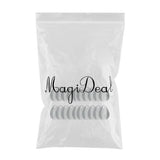 Maxbell 20x Metal Spinner Blades Smooth Finish Fishing Lure Making DIY Kit B Silver