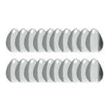 Maxbell 20x Metal Spinner Blades Smooth Finish Fishing Lure Making DIY Kit B Silver