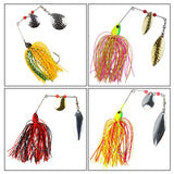 Maxbell 20x Metal Spinner Blades Smooth Finish Fishing Lure Making DIY Kit D Gold