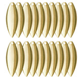 Maxbell 20x Metal Spinner Blades Smooth Finish Fishing Lure Making DIY Kit D Gold