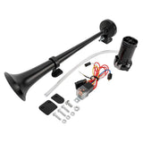 Maxbell 17.7inch Super Loud 150db Air Horn Single Trumpet Lorrys Train Speaker Set