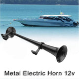 Maxbell 17.7inch Super Loud 150db Air Horn Single Trumpet Lorrys Train Speaker Set