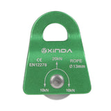 Maxbell 20KN General Purpose Mobile Pulley for Rock Tree Climbing 13mm Rope Pulley Green