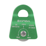Maxbell 20KN General Purpose Mobile Pulley for Rock Tree Climbing 13mm Rope Pulley Green
