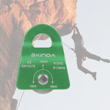 Maxbell 20KN General Purpose Mobile Pulley for Rock Tree Climbing 13mm Rope Pulley Green