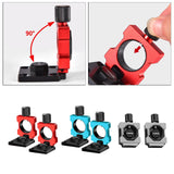 Maxbell Aluminum Alloy Fishing Rod Holder Fishing Chair Tube Mount Bracket Clamp Red