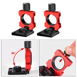 Maxbell Aluminum Alloy Fishing Rod Holder Fishing Chair Tube Mount Bracket Clamp Red