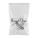 Maxbell ALUMINUM SKATEBOARD TRUCKS - 6.25INCH SKATE BOARD TRUCKS FOR LONGBOARD White