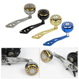 Maxbell Aluminum Alloy Fishing Handle Strong Durable Single Rocker Baitcasting Reel 32mm Black