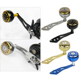 Maxbell Aluminum Alloy Fishing Handle Strong Durable Single Rocker Baitcasting Reel 32mm Black