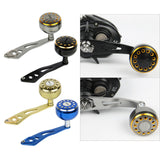 Maxbell Aluminum Alloy Fishing Handle Strong Durable Single Rocker Baitcasting Reel 32mm Black