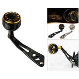Maxbell Aluminum Alloy Fishing Handle Strong Durable Single Rocker Baitcasting Reel 32mm Black