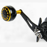 Maxbell Aluminum Alloy Fishing Handle Strong Durable Single Rocker Baitcasting Reel  35mm Black